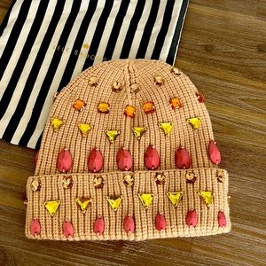 Lele Sadoughi Embellished Beanie